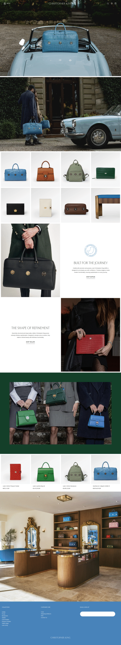 Leather goods store